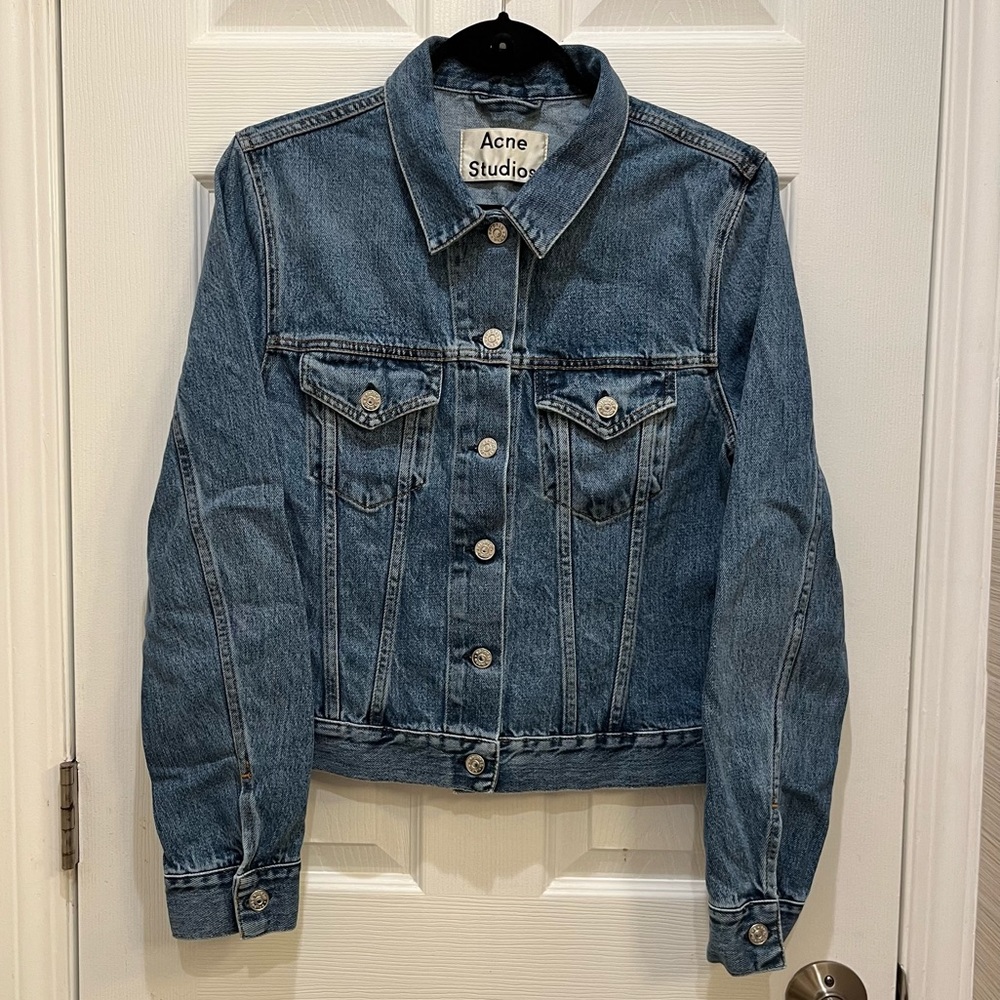 NWT ACNE STUDIOS Blue Denim Top Jacket EU 40/US 8/Large